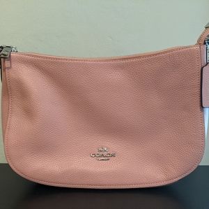 Coach Chelsea Pink Pebble Leather Shoulder Bag